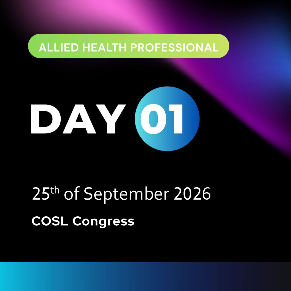 Day 1 (Allied Health Professional)