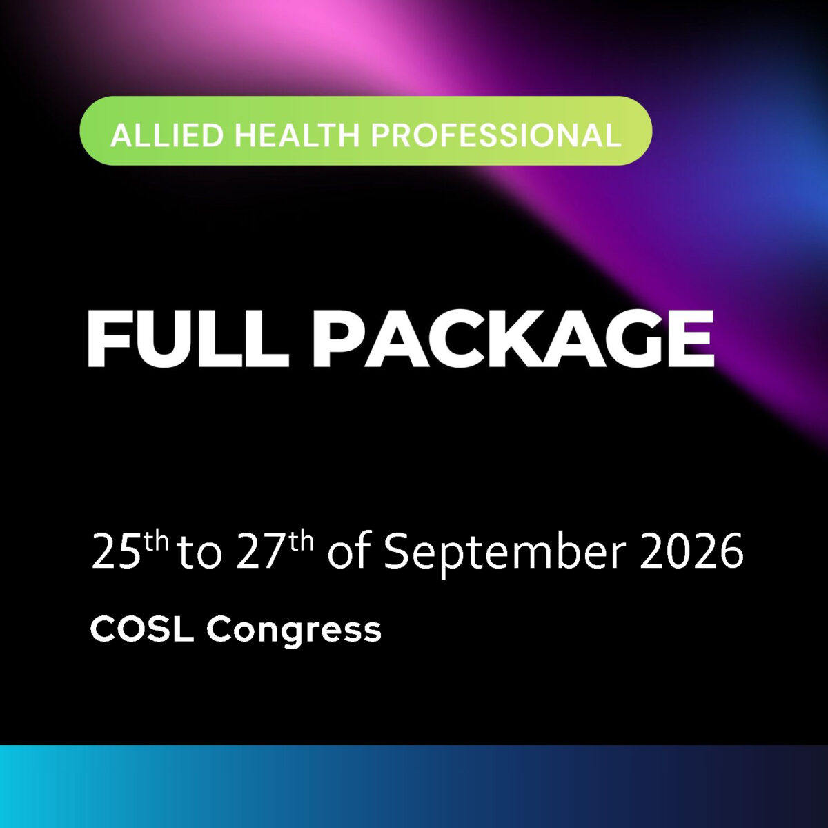 All 3 Days (Allied Health Professional)